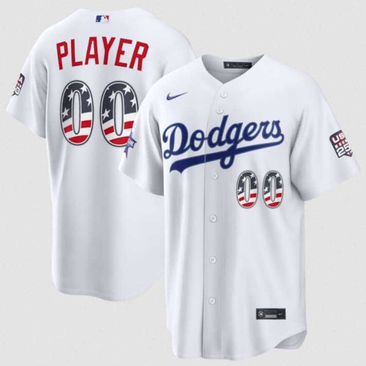 Men's Los Angeles Dodgers Active Player Custom White 2026 All-Star Edition Stars & Stripes & USA 250 Fourth of July Home Stadium Stitched Baseball Jersey,We sell and wholesale Men's Los Angeles Dodgers Active Player Custom White 2026 All-Star Edition Stars & Stripes & USA 250 Fourth of July Home Stadium Stitched Baseball Jersey on line form chian!