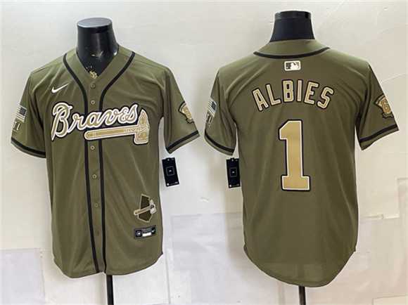 Men's Atlanta Braves #1 Ozzie Albies Olive 2026 Armed Forces Day Stitched Jersey Dzhi,We sell and wholesale Men's Atlanta Braves #1 Ozzie Albies Olive 2026 Armed Forces Day Stitched Jersey Dzhi on line form chian!