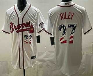 Men's Atlanta Braves #27 Austin Riley White USA 250 Fourth of July Home Stadium Stitched Jersey Dzhi,We sell and wholesale Men's Atlanta Braves #27 Austin Riley White USA 250 Fourth of July Home Stadium Stitched Jersey Dzhi on line form chian!