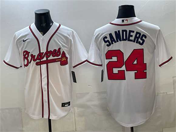 Men's Atlanta Braves #24 Deion Sanders White Cool Base Stitched Jersey,We sell and wholesale Men's Atlanta Braves #24 Deion Sanders White Cool Base Stitched Jersey on line form chian!