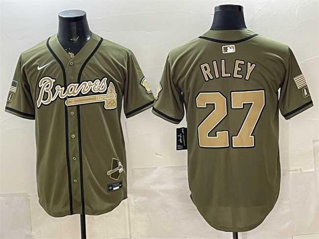 Men's Atlanta Braves #27 Austin Riley Olive 2026 Armed Forces Day Stitched Jersey Dzhi,We sell and wholesale Men's Atlanta Braves #27 Austin Riley Olive 2026 Armed Forces Day Stitched Jersey Dzhi on line form chian!