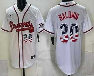 Men's Atlanta Braves #30 Drake Baldwin White USA 250 Fourth of July Home Stadium Stitched Jersey Dzhi,We sell and wholesale Men's Atlanta Braves #30 Drake Baldwin White USA 250 Fourth of July Home Stadium Stitched Jersey Dzhi on line form chian!