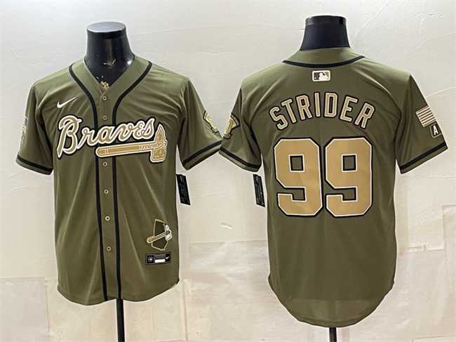 Men's Atlanta Braves #99 Spencer Strider Olive 2026 Armed Forces Day Stitched Jersey Dzhi,We sell and wholesale Men's Atlanta Braves #99 Spencer Strider Olive 2026 Armed Forces Day Stitched Jersey Dzhi on line form chian!