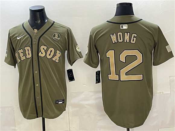 Men's Boston Red Sox #12 Connor Wong Olive Armed Forces Day Cool Base Stitched Jersey Dzhi,We sell and wholesale Men's Boston Red Sox #12 Connor Wong Olive Armed Forces Day Cool Base Stitched Jersey Dzhi on line form chian!