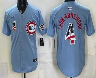 Men's Chicago Cubs #4 Pete Crow Armstrong Blue 2026 USA 250 Fourth of July Stitched Jersey Dzhi,We sell and wholesale Men's Chicago Cubs #4 Pete Crow Armstrong Blue 2026 USA 250 Fourth of July Stitched Jersey Dzhi on line form chian!