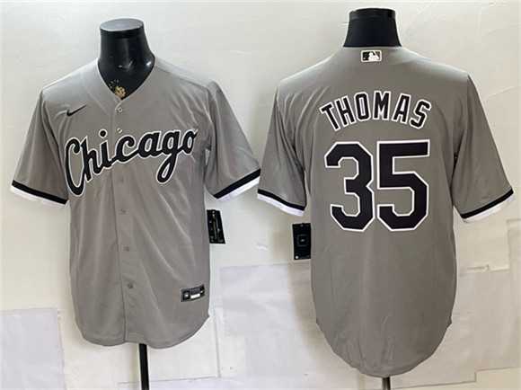 Men's Chicago White Sox #35 Frank Thomas Gray Stitched Jersey,We sell and wholesale Men's Chicago White Sox #35 Frank Thomas Gray Stitched Jersey on line form chian!