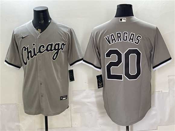 Men's Chicago White Sox #20 Miguel Vargas Gray Stitched Jersey,We sell and wholesale Men's Chicago White Sox #20 Miguel Vargas Gray Stitched Jersey on line form chian!