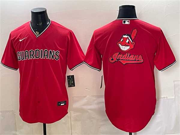Men's Cleveland Guardians Team Big Logo Red Cool Base Stitched Jersey Dzhi,We sell and wholesale Men's Cleveland Guardians Team Big Logo Red Cool Base Stitched Jersey Dzhi on line form chian!