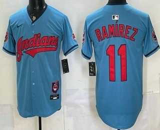 Men's Cleveland Guardians #11 Jose Ramirez Blue Limited Jersey,We sell and wholesale Men's Cleveland Guardians #11 Jose Ramirez Blue Limited Jersey on line form chian!