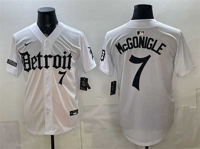 Men's Detroit Tigers #7 Kevin McGonigle 2026 White 'Motor Gothic Edition' Vapor Premier Limited Stitched Jersey Dzhi,We sell and wholesale Men's Detroit Tigers #7 Kevin McGonigle 2026 White 'Motor Gothic Edition' Vapor Premier Limited Stitched Jersey Dzhi on line form chian!