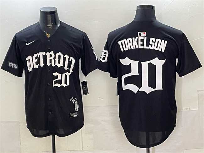 Men's Detroit Tigers #20 Spencer Torkelson 2026 Black 'Motor Gothic Edition' Vapor Premier Limited Stitched Jersey Dzhi,We sell and wholesale Men's Detroit Tigers #20 Spencer Torkelson 2026 Black 'Motor Gothic Edition' Vapor Premier Limited Stitched Jersey Dzhi on line form chian!