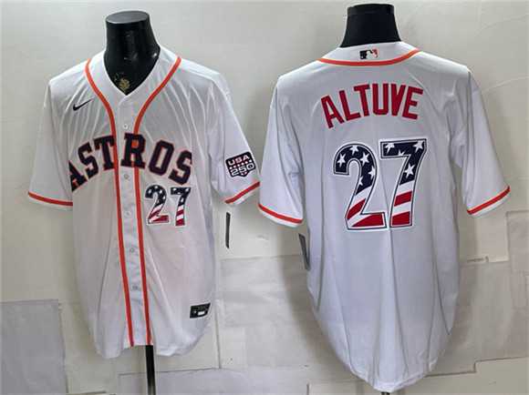 Men's Houston Astros #27 Jose Altuve White USA 250 Fourth of July Home Stitched Jersey Dzhi,We sell and wholesale Men's Houston Astros #27 Jose Altuve White USA 250 Fourth of July Home Stitched Jersey Dzhi on line form chian!