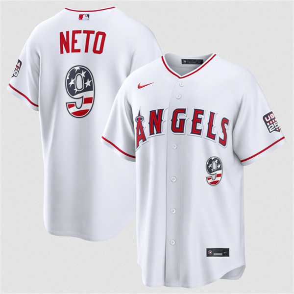 Men's Los Angeles Angels #9 Zach Neto 2026 White USA 250 Fourth of July Home Stadium Stitched Jersey Dzhi,We sell and wholesale Men's Los Angeles Angels #9 Zach Neto 2026 White USA 250 Fourth of July Home Stadium Stitched Jersey Dzhi on line form chian!