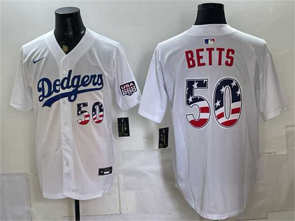 Men's Los Angeles Dodgers #50 Mookie Betts White 250 Fourth of July Home Stitched Jersey Dzhi,We sell and wholesale Men's Los Angeles Dodgers #50 Mookie Betts White 250 Fourth of July Home Stitched Jersey Dzhi on line form chian!