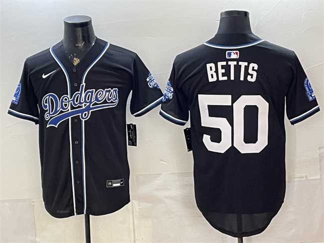 Men's Los Angeles Dodgers #50 Mookie Betts B2B Champs 2026 Black Out Style Vapor Limited Stitched Jersey,We sell and wholesale Men's Los Angeles Dodgers #50 Mookie Betts B2B Champs 2026 Black Out Style Vapor Limited Stitched Jersey on line form chian!