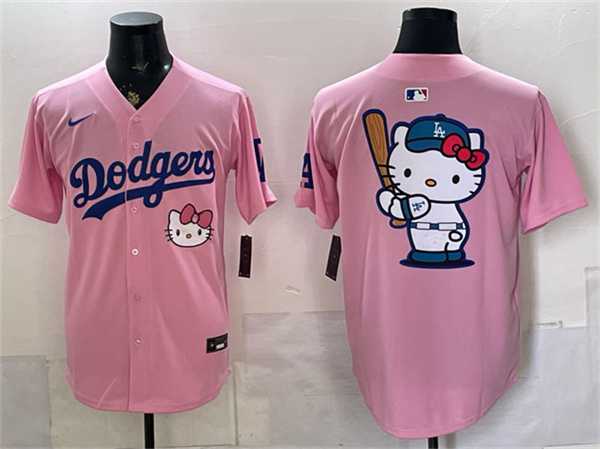 Men's Los Angeles Dodgers Team Big Logo Pink 2025 Hello Kitty Vapor Limited Stitched Jersey Dzhi,We sell and wholesale Men's Los Angeles Dodgers Team Big Logo Pink 2025 Hello Kitty Vapor Limited Stitched Jersey Dzhi on line form chian!