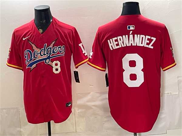Men's Los Angeles Dodgers x One Piece #8 Enrique Hernandez Red Vapor Premier Limited Stitched Jersey,We sell and wholesale Men's Los Angeles Dodgers x One Piece #8 Enrique Hernandez Red Vapor Premier Limited Stitched Jersey on line form chian!