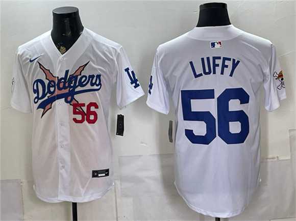 Men's Los Angeles Dodgers x One Piece #56 Luffy White Vapor Premier Limited Stitched Jersey,We sell and wholesale Men's Los Angeles Dodgers x One Piece #56 Luffy White Vapor Premier Limited Stitched Jersey on line form chian!