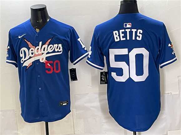 Men's Los Angeles Dodgers x One Piece #50 Mookie Betts Royal Vapor Premier Limited Stitched Jersey,We sell and wholesale Men's Los Angeles Dodgers x One Piece #50 Mookie Betts Royal Vapor Premier Limited Stitched Jersey on line form chian!