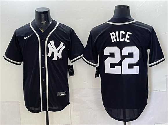 Men's New York Yankees #22 Ben Rice 2026 Fashion Replica Black Out Stitched Jersey,We sell and wholesale Men's New York Yankees #22 Ben Rice 2026 Fashion Replica Black Out Stitched Jersey on line form chian!