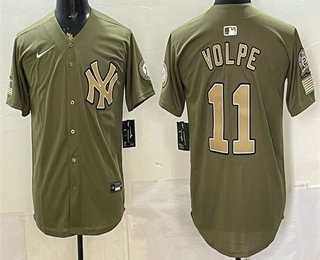 Men's New York Yankees #11 Anthony Volpe Olive 2026 Armed Forces Day Jersey Dzhi,We sell and wholesale Men's New York Yankees #11 Anthony Volpe Olive 2026 Armed Forces Day Jersey Dzhi on line form chian!