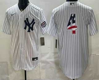 Men's New York Yankees #4 Lou Gehrig White 2026 USA 250 Fourth of July Home Stadium Stitched Jersey Dzhi,We sell and wholesale Men's New York Yankees #4 Lou Gehrig White 2026 USA 250 Fourth of July Home Stadium Stitched Jersey Dzhi on line form chian!