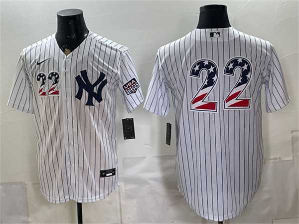 Men's New York Yankees #22 Ben Rice White 2026 USA 250 Fourth of July Home Stadium Stitched Baseball Jersey Dzhi,We sell and wholesale Men's New York Yankees #22 Ben Rice White 2026 USA 250 Fourth of July Home Stadium Stitched Baseball Jersey Dzhi on line form chian!