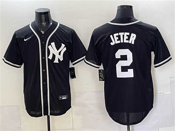 Men's New York Yankees #2 Derek Jeter 2026 Fashion Replica Black Out Stitched Jersey,We sell and wholesale Men's New York Yankees #2 Derek Jeter 2026 Fashion Replica Black Out Stitched Jersey on line form chian!