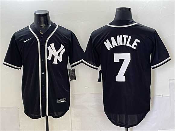 Men's New York Yankees #7 Mickey Mantle 2026 Fashion Replica Black Out Stitched Jersey,We sell and wholesale Men's New York Yankees #7 Mickey Mantle 2026 Fashion Replica Black Out Stitched Jersey on line form chian!