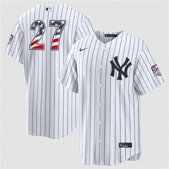 Men's New York Yankees #27 Giancarlo Stanton White 2026 USA 250 Fourth of July Home Stadium Stitched Baseball Jersey Dzhi,We sell and wholesale Men's New York Yankees #27 Giancarlo Stanton White 2026 USA 250 Fourth of July Home Stadium Stitched Baseball Jersey Dzhi on line form chian!