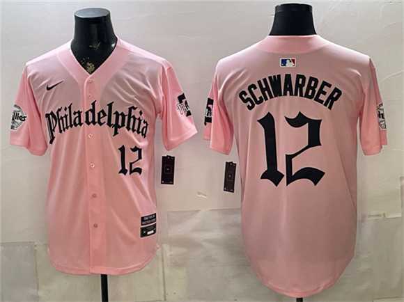 Men's Philadelphia Phillies #12 Kyle Schwarber Pink Gothic Vapor Limited Stitched Jersey1 Dzhi,We sell and wholesale Men's Philadelphia Phillies #12 Kyle Schwarber Pink Gothic Vapor Limited Stitched Jersey1 Dzhi on line form chian!