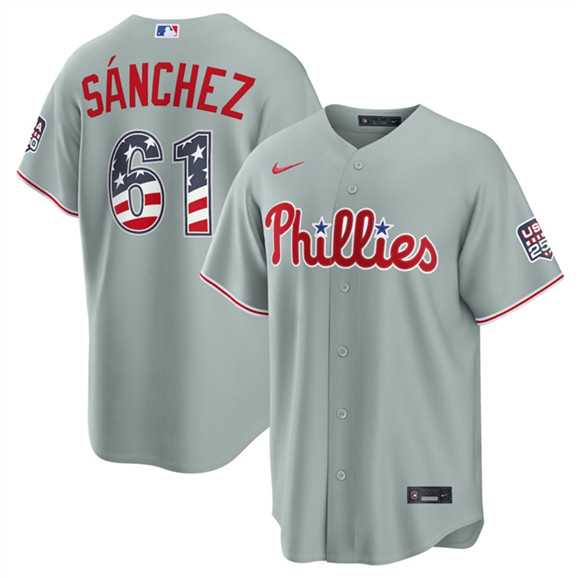 Men's Philadelphia Phillies #61 Jhoan Duran Gray USA 250 Fourth of July Home Stitched Jersey Dzhi,We sell and wholesale Men's Philadelphia Phillies #61 Jhoan Duran Gray USA 250 Fourth of July Home Stitched Jersey Dzhi on line form chian!