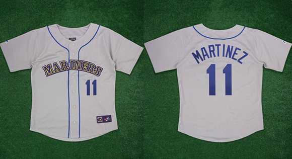 Men's Seattle Mariners #11 Edgar Martinez Gray 1989 Stitched Jersey,We sell and wholesale Men's Seattle Mariners #11 Edgar Martinez Gray 1989 Stitched Jersey on line form chian!