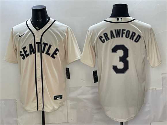 Men's Seattle Mariners #3 J.P. Crawford Cream With Name Alternate Stitched Jersey,We sell and wholesale Men's Seattle Mariners #3 J.P. Crawford Cream With Name Alternate Stitched Jersey on line form chian!