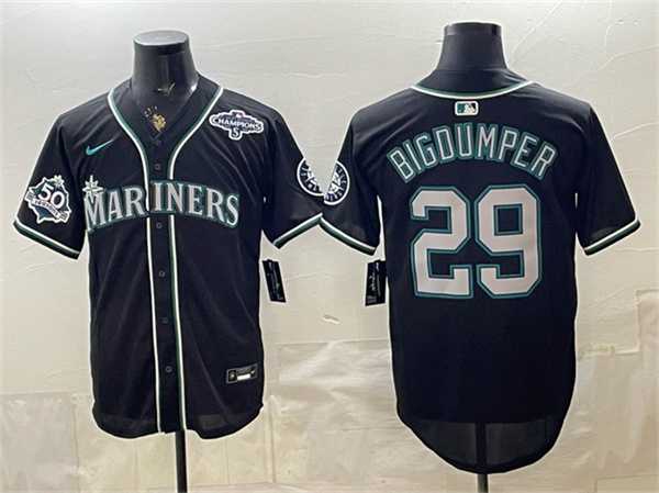 Men's Seattle Mariners #29 Big Dumper 50th Anniversary Black Out Style Vapor Premier Limited Stitched Jersey Dzhi,We sell and wholesale Men's Seattle Mariners #29 Big Dumper 50th Anniversary Black Out Style Vapor Premier Limited Stitched Jersey Dzhi on line form chian!