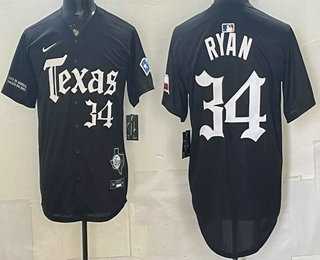 Men's Texas Rangers #34 Nolan Ryan Black Gothic Mexico 2025 Vapor Premier Limited Jersey Dzhi,We sell and wholesale Men's Texas Rangers #34 Nolan Ryan Black Gothic Mexico 2025 Vapor Premier Limited Jersey Dzhi on line form chian!