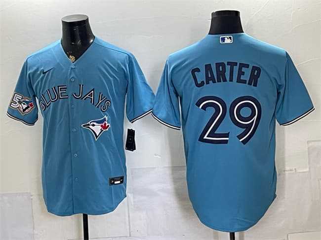Men's Toronto Blue Jays #29 Joe Carter Blue 50 Seasons Patch Stitched Jersey,We sell and wholesale Men's Toronto Blue Jays #29 Joe Carter Blue 50 Seasons Patch Stitched Jersey on line form chian!