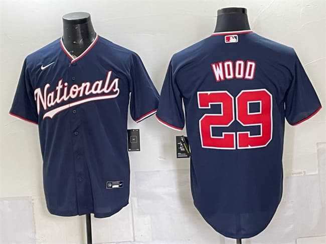 Men's Washington Nationals #29 James Wood Navy Stitched Jersey,We sell and wholesale Men's Washington Nationals #29 James Wood Navy Stitched Jersey on line form chian!