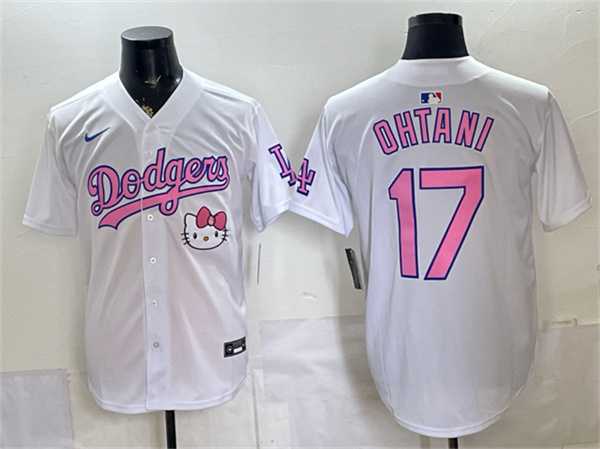 Women's Los Angeles Dodgers #17 Shohei Ohtani White 2025 Hello Kitty Vapor Limited Stitched Jersey(Run Small) Dzhi,We sell and wholesale Women's Los Angeles Dodgers #17 Shohei Ohtani White 2025 Hello Kitty Vapor Limited Stitched Jersey(Run Small) Dzhi on line form chian!
