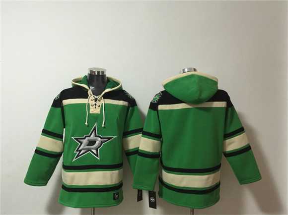 Men's Dallas Stars Blank Black Green Lace-Up Pullover Hoodie,We sell and wholesale Men's Dallas Stars Blank Black Green Lace-Up Pullover Hoodie on line form chian!