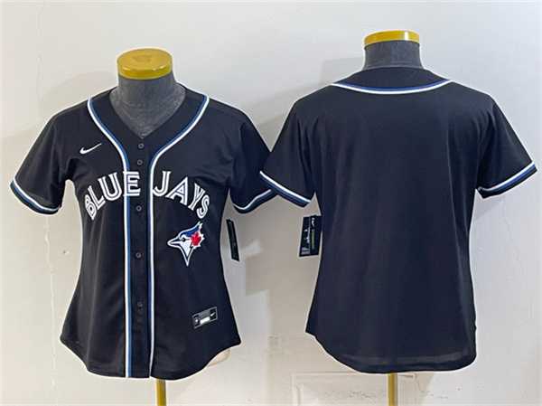 Women's Toronto Blue Jays Blank 2026 Fashion Replica Black Out Stitched Jersey(Run Small),We sell and wholesale Women's Toronto Blue Jays Blank 2026 Fashion Replica Black Out Stitched Jersey(Run Small) on line form chian!