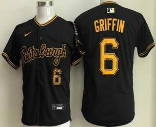 Youth Pittsburgh Pirates #6 Konnor Griffin Black Alternate Limited Jersey,We sell and wholesale Youth Pittsburgh Pirates #6 Konnor Griffin Black Alternate Limited Jersey on line form chian!