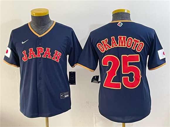 Youth USA #25 Kazuma Okamoto Navy 2026 World Baseball Classic Road Stadium Stitched Baseball Jersey,We sell and wholesale Youth USA #25 Kazuma Okamoto Navy 2026 World Baseball Classic Road Stadium Stitched Baseball Jersey on line form chian!