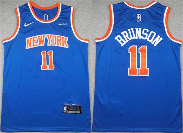 Men's New Yok Knicks #11 Jalen Brunson Blue Icon Edition Edition Stitched Basketball Jersey,We sell and wholesale Men's New Yok Knicks #11 Jalen Brunson Blue Icon Edition Edition Stitched Basketball Jersey on line form chian!