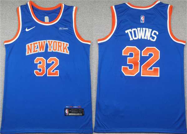Men's New Yok Knicks #32 Karl-Anthony Towns Blue Icon Edition Edition Stitched Basketball Jersey,We sell and wholesale Men's New Yok Knicks #32 Karl-Anthony Towns Blue Icon Edition Edition Stitched Basketball Jersey on line form chian!
