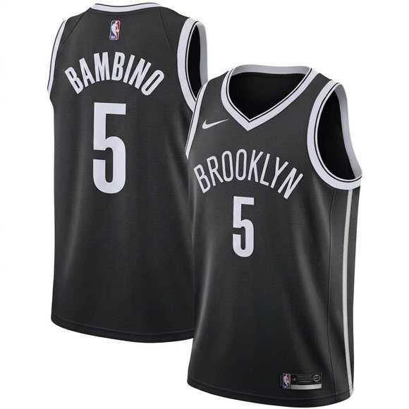 Men's Brooklyn Nets #5 Bambino Black Icon Edition Stitched Basketball Jersey Dzhi,We sell and wholesale Men's Brooklyn Nets #5 Bambino Black Icon Edition Stitched Basketball Jersey Dzhi on line form chian!