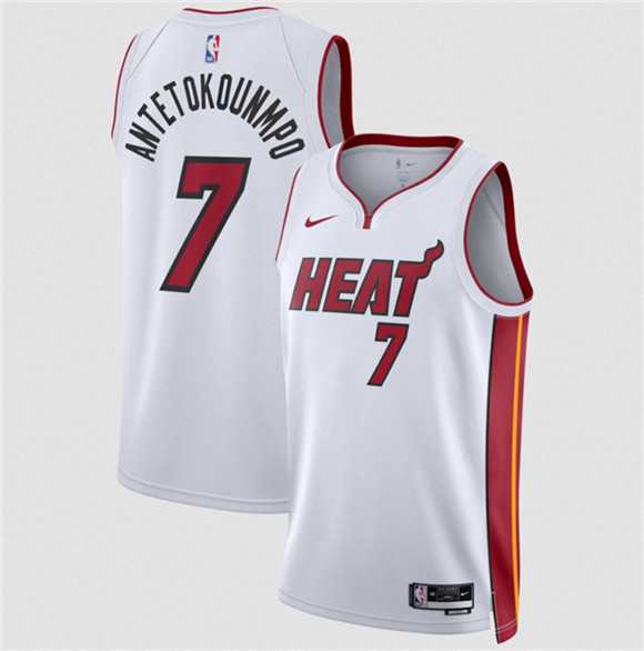 Men's Miami Heat #7 Giannis Antetokounmpo White 2026 Association Edition Swingman Stitched Jersey Dzhi,We sell and wholesale Men's Miami Heat #7 Giannis Antetokounmpo White 2026 Association Edition Swingman Stitched Jersey Dzhi on line form chian!