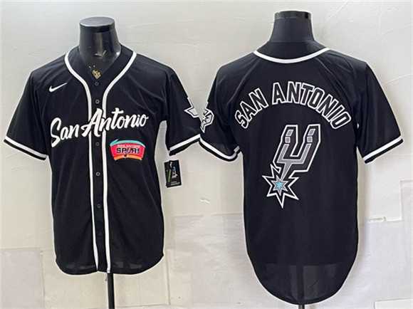 Men's San Antonio Spurs Team Big Logo Black Stitched Jersey Dzhi,We sell and wholesale Men's San Antonio Spurs Team Big Logo Black Stitched Jersey Dzhi on line form chian!