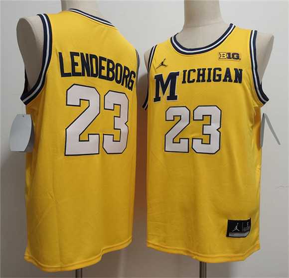 Men's Michigan Wolverines #23 Yaxel Lendeborg Yellow 2026 Vapor Limited Stitched Jersey,We sell and wholesale Men's Michigan Wolverines #23 Yaxel Lendeborg Yellow 2026 Vapor Limited Stitched Jersey on line form chian!