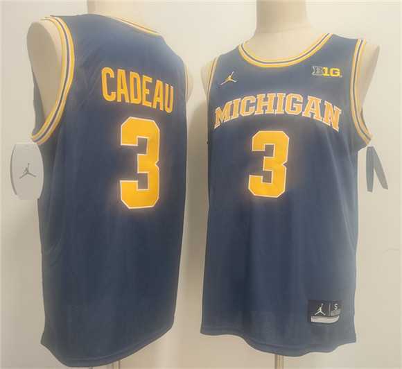 Men's Michigan Wolverines #3 Elliot Cadeau Navy 2026 Vapor Limited Stitched Jersey,We sell and wholesale Men's Michigan Wolverines #3 Elliot Cadeau Navy 2026 Vapor Limited Stitched Jersey on line form chian!